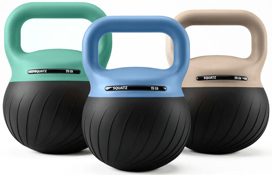 Squatz Soft Drop Kettlebell Set With Extra-Wide Handle Multiple Weight Options And Sand-Filled Cushioned Base For Home Gym & Strength Training